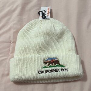 California Cream Beanie NWT